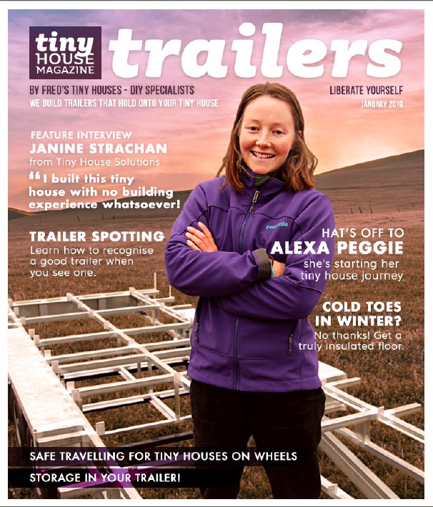 Get a Free 40 page Tiny House Trailer Magazine from Fred's Tiny Houses & Trailers.