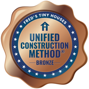 The Bronze Unified Construction Method® is when the builder has used 1 to 2 of the 4 elements that make up the Unified Construction Method®.