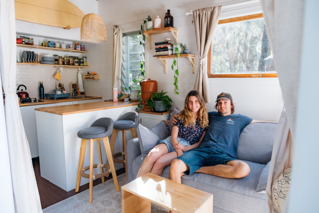 Deon and Marine DIY Candid tiny house podcast