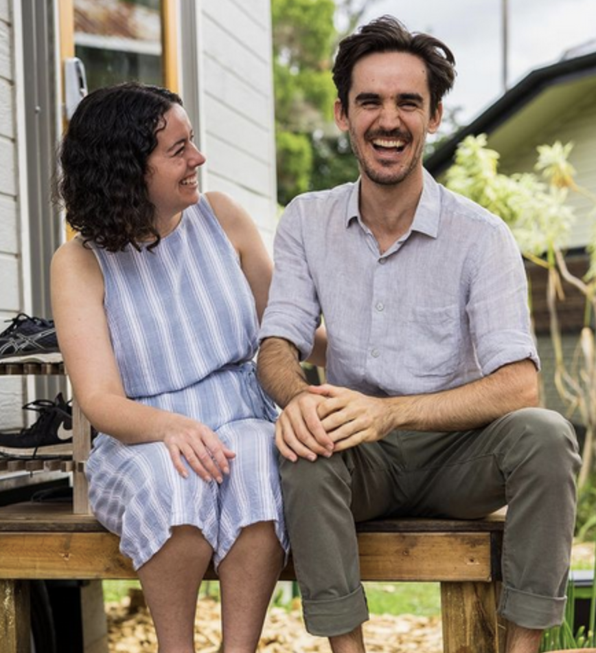 Candid Tiny House Season 1, Luke and Jess, DIY Tiny House Builders